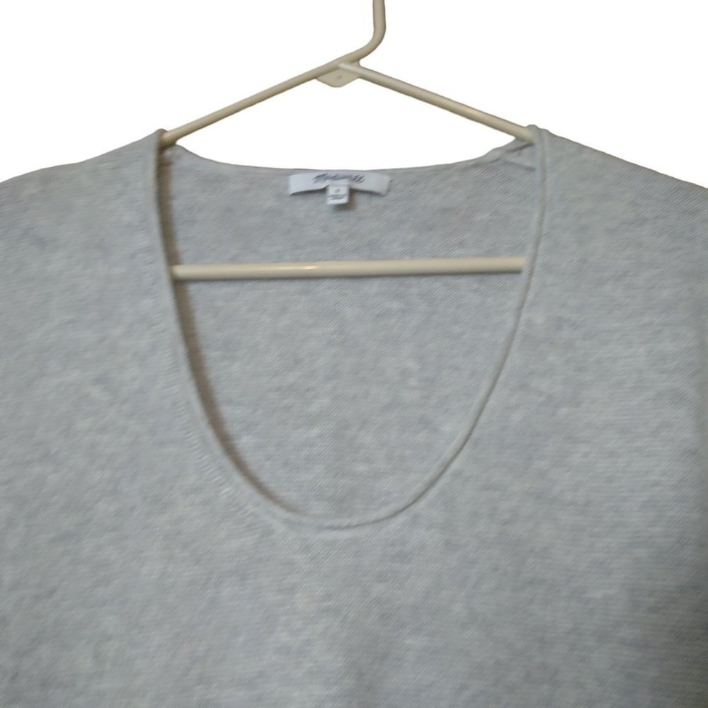 Madewell Small Long Sleeve Wool Blend Sweater Pullover Preppy Minimalist Casual - Picture 2 of 5